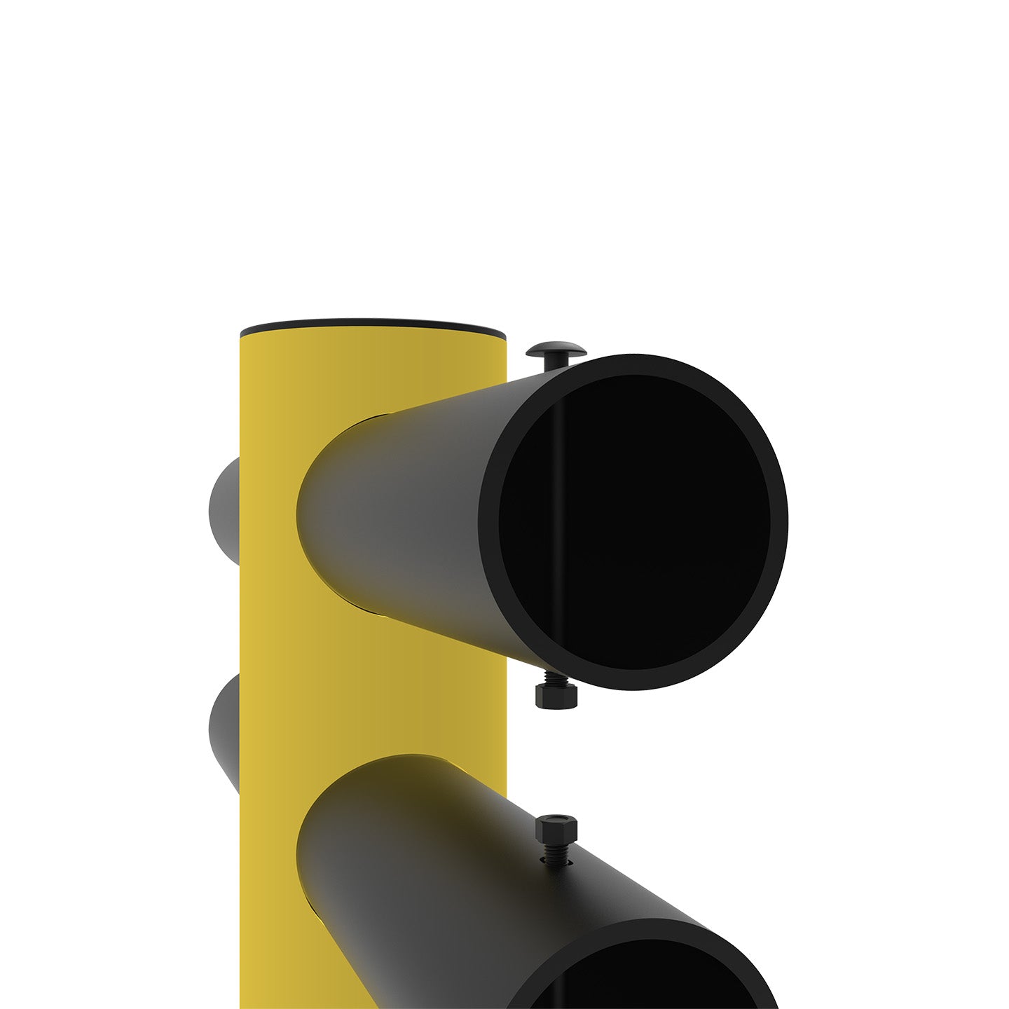 Mittpelare – Säkerhetsbarriär med dubbel skena