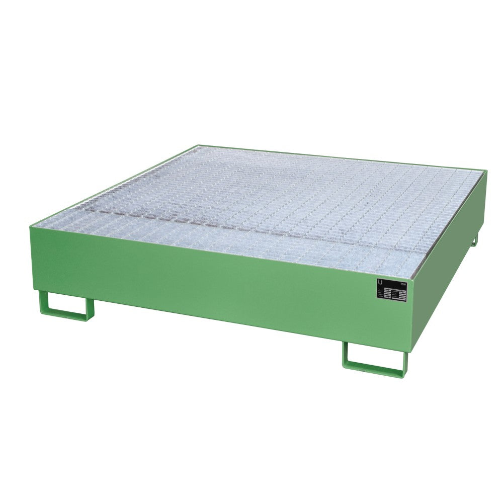 Bauer AW 450 Uppsamlingskärl med Galvaniserat Galler för fyra 200 liters fat