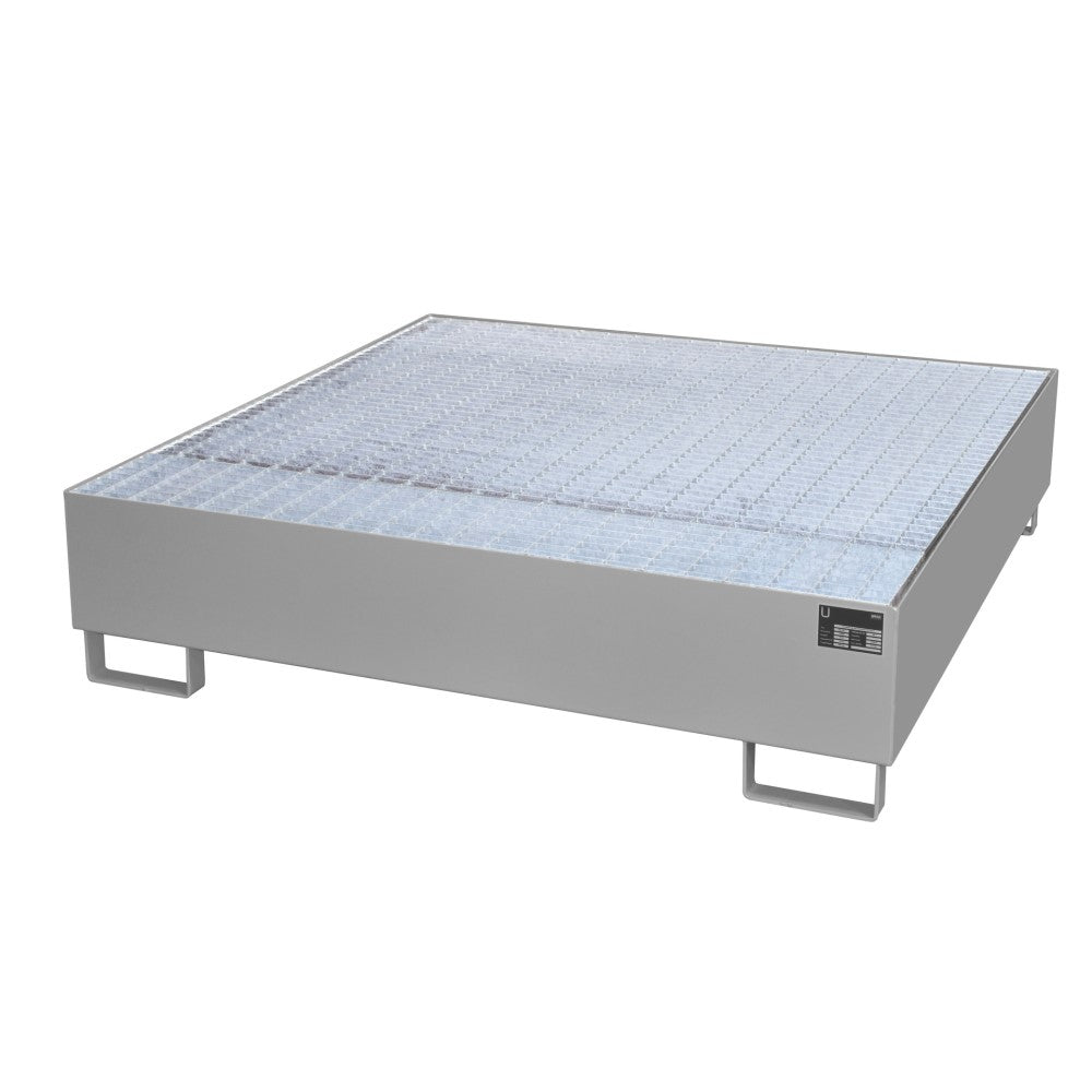 Bauer AW 450 Uppsamlingskärl med Galvaniserat Galler för fyra 200 liters fat