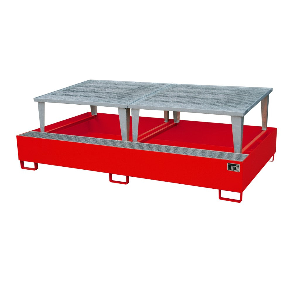 Bauer AWA 1000-2 Uppsamlingskärl för två IBC med två upphöjda plattformar