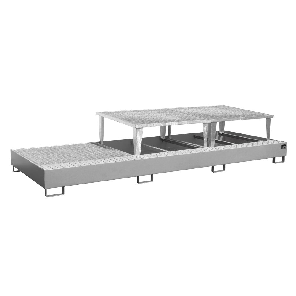 Bauer AWA 32 Uppsamlingskärl för tre IBC med två upphöjda plattformar