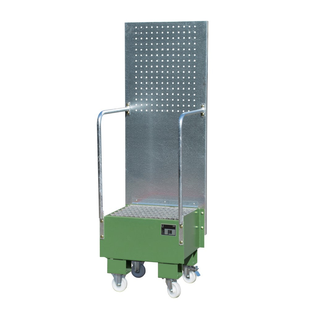 Bauer LPW 60-1 Mobilt uppsamlingskärl med perforerad panel för ett 60 liters fat