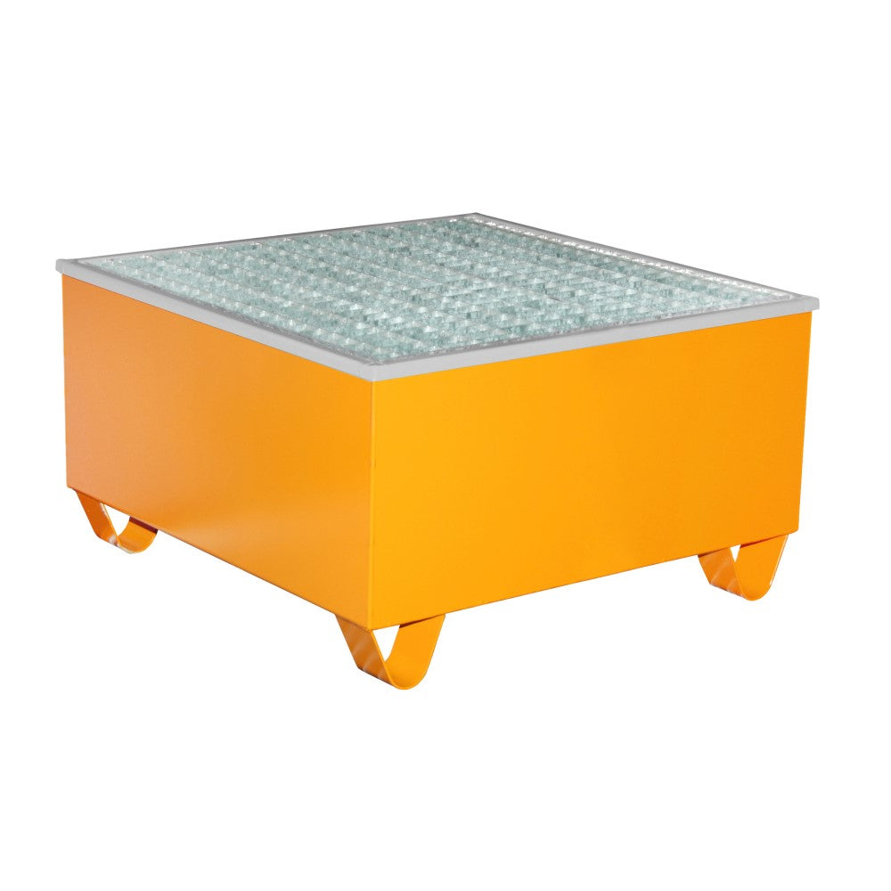 Bauer AW-1/PE Uppsamlingskärl med galler för ett 200 liters fat som innehåller aggressiva ämnen