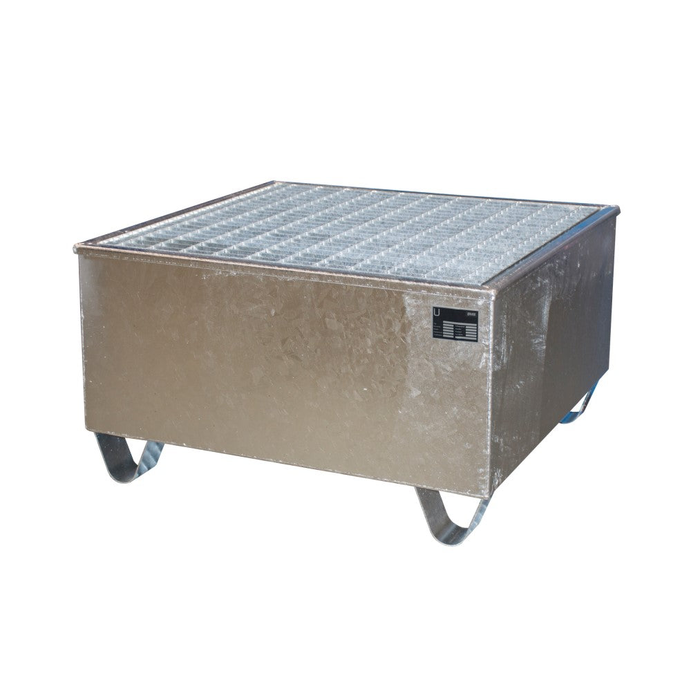 Bauer AW-1/PE Uppsamlingskärl med galler för ett 200 liters fat som innehåller aggressiva ämnen