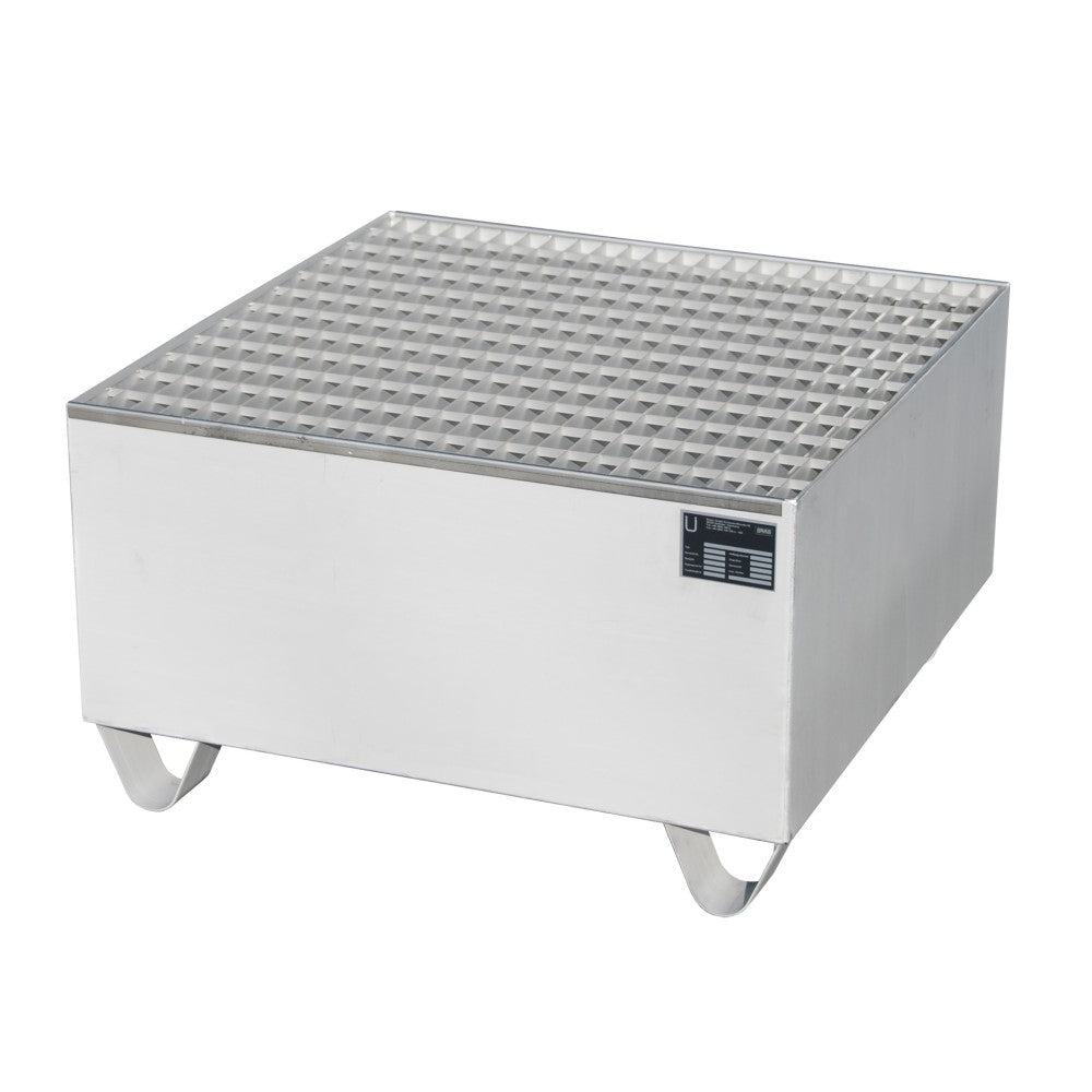 Bauer VAW-1 Uppsamlingskärl i rostfritt stål för ett 200 liters fat som innehåller aggressiva ämnen