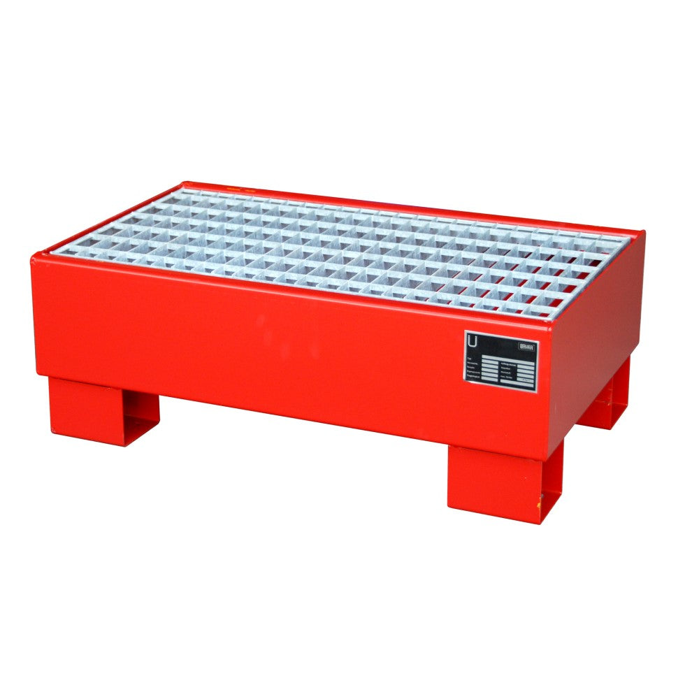 Bauer AW 60-1/M Uppsamlingskärl med Galvaniserat Galler för två 60 liters fat