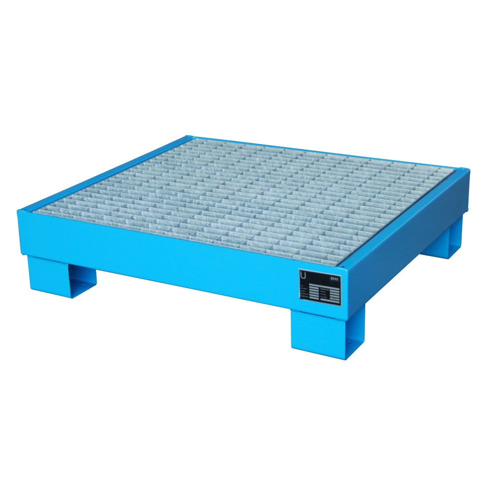 Bauer AW 60-2/M Uppsamlingskärl med Galvaniserat Galler lämplig för fyra 60 liters fat