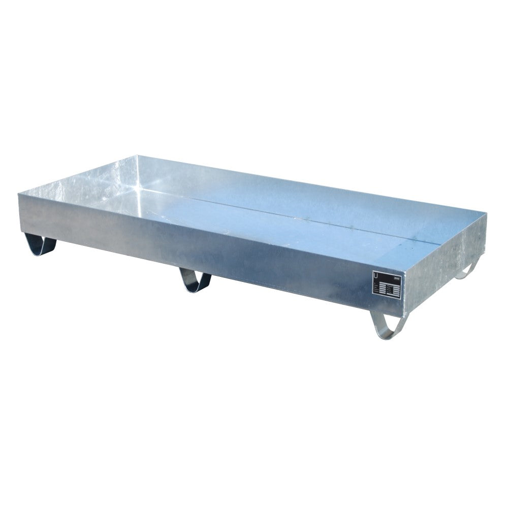 Bauer 2048 / 2049 Uppsamlingskärl i stål som rymmer 262 liter - För dunkar och mindre behållare