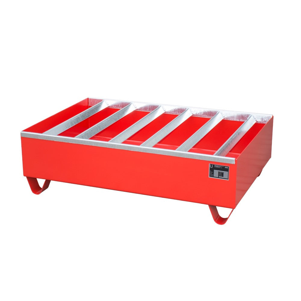 Bauer PW 200-2 Uppsamlingskärl med varmförzinkade räfflor för ett 60 liters fat