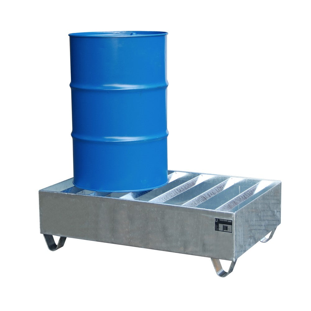 Bauer PW 200-2 Uppsamlingskärl med varmförzinkade räfflor för ett 60 liters fat