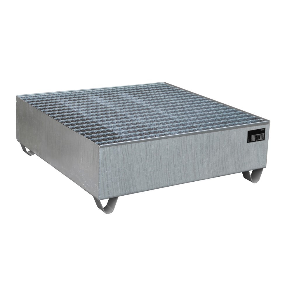 Bauer ECO 4/400 Uppsamlingskärl med Galvaniserat Galler för fyra 200 liters Fat