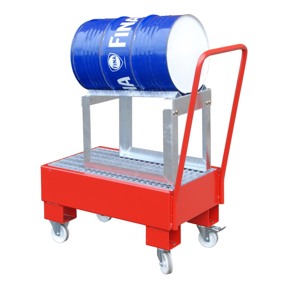 Bauer AW 60-1 SRF Mobilt uppsamlingskärl för ett 60 liters fat på fatstöd