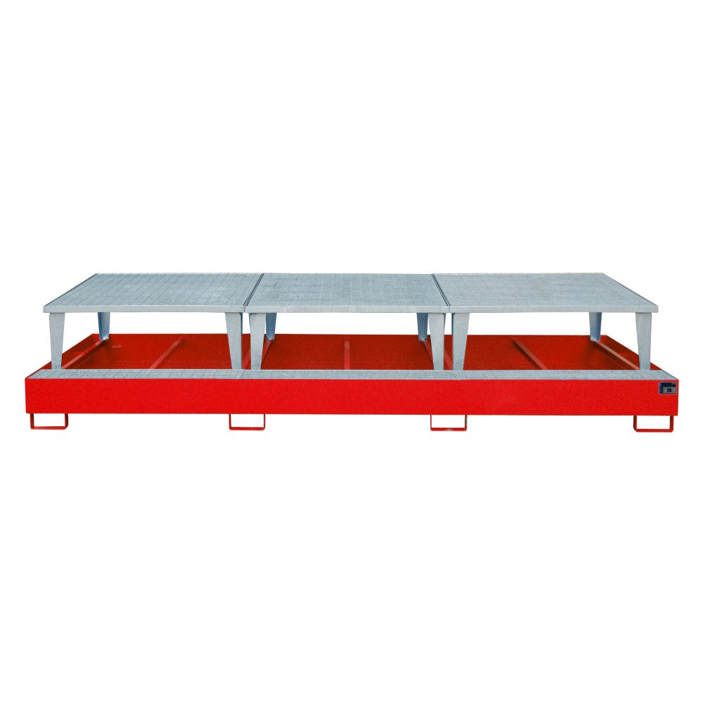 Bauer AWA 1000-3 Uppsamlingskärl för tre IBC med tre upphöjda plattformar