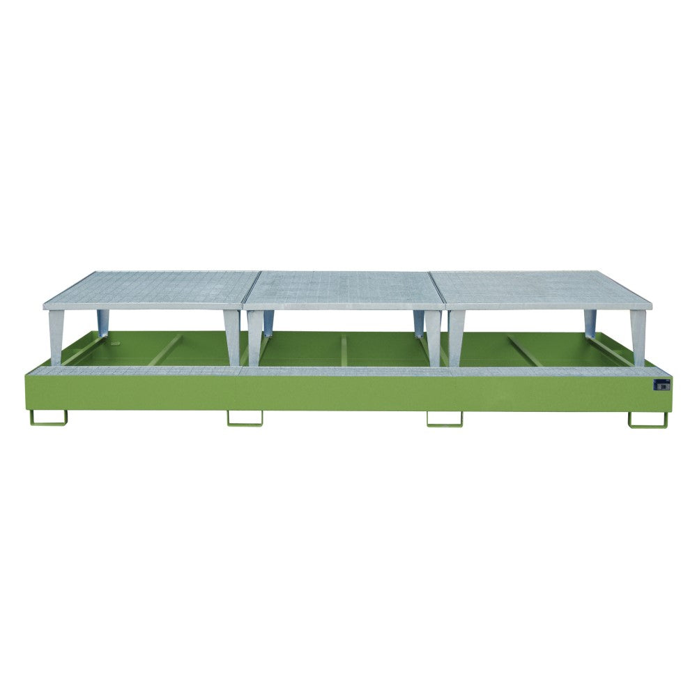 Bauer AWA 1000-3 Uppsamlingskärl för tre IBC med tre upphöjda plattformar
