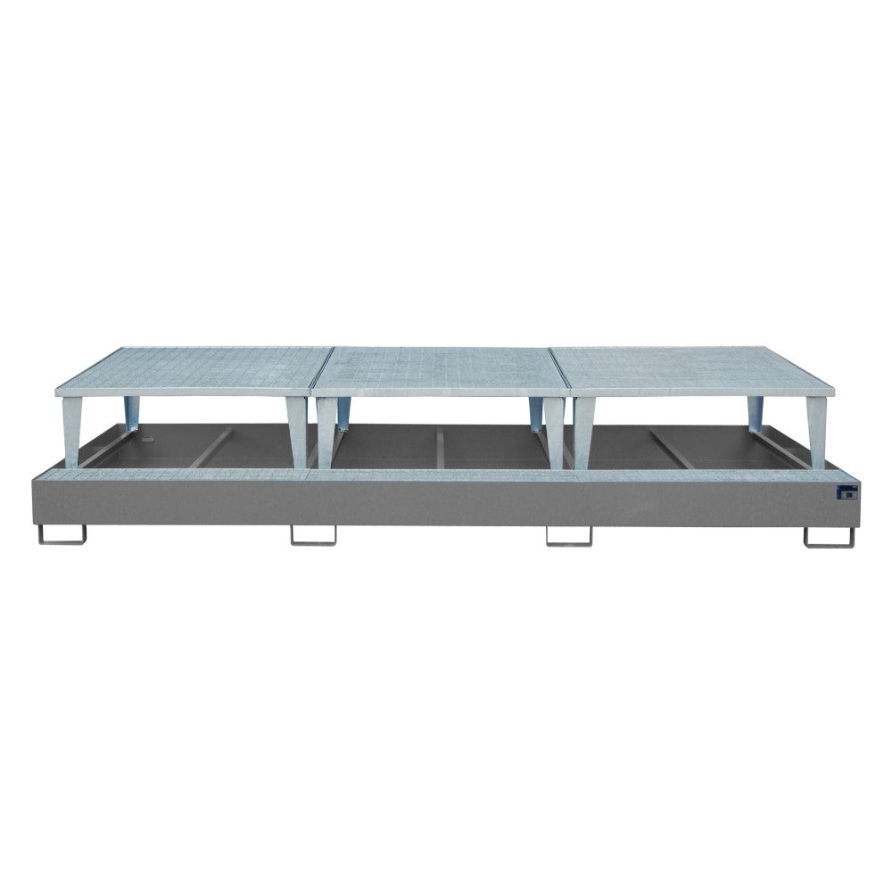 Bauer AWA 1000-3 Uppsamlingskärl för tre IBC med tre upphöjda plattformar