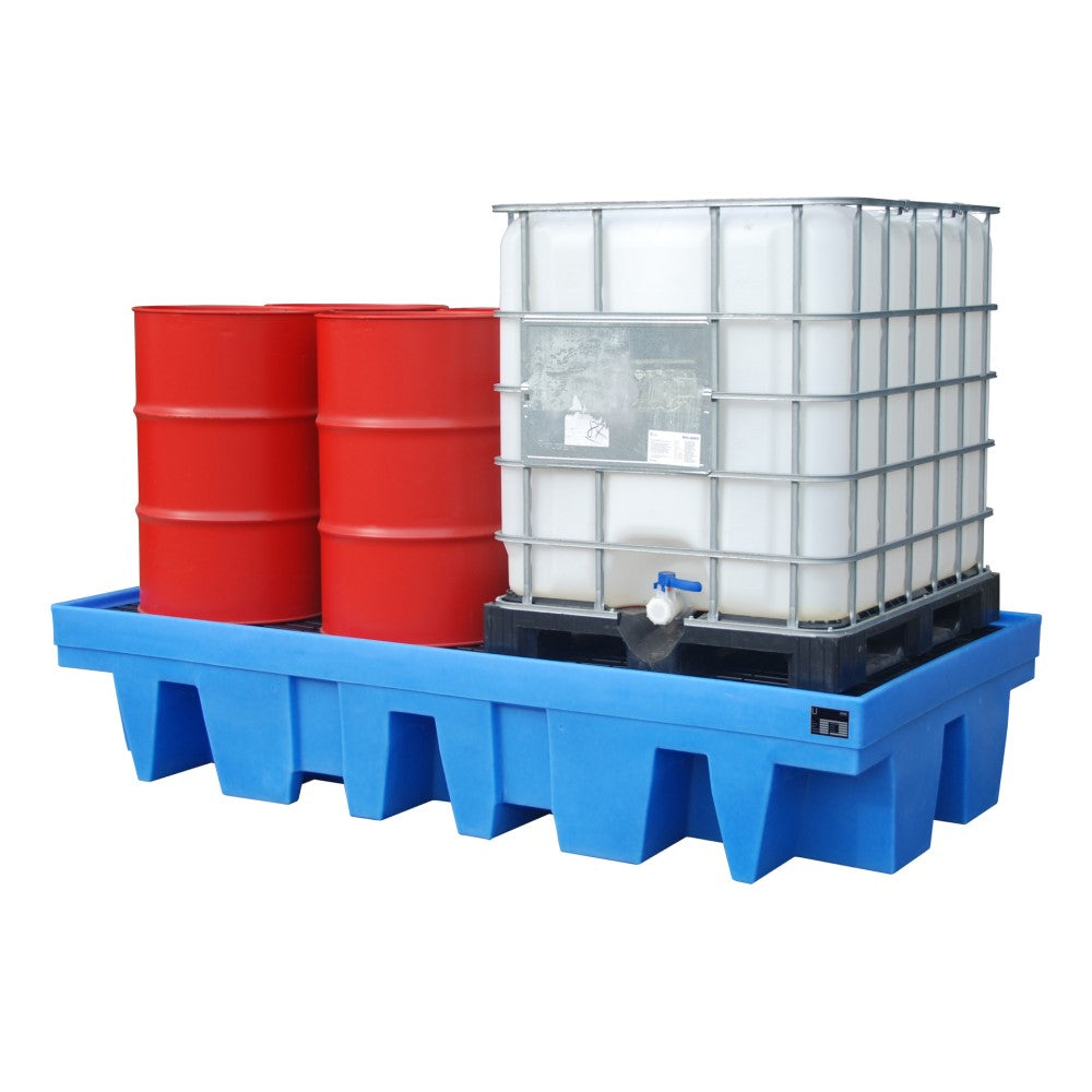 Bauer WP-PE 8/11 Uppsamlingskärl i Polyeten för två IBC på 1000 liter
