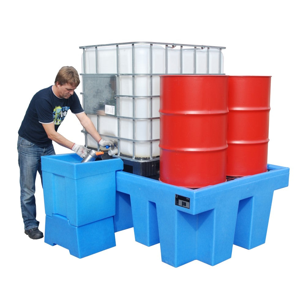 Bauer WP-PE 1/11 Uppsamlingskärl i Polyeten för en IBC på 1000 liter