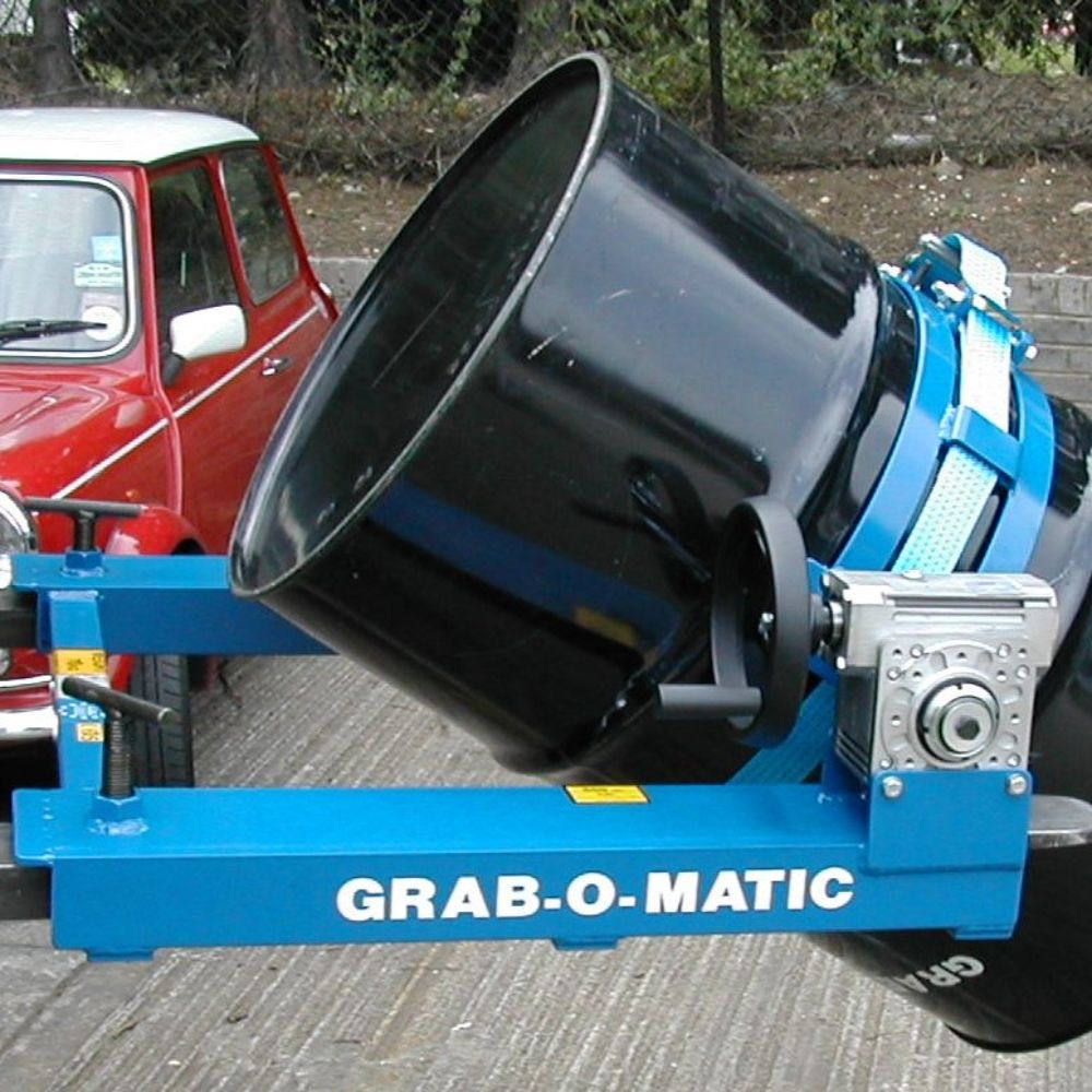 St Claire GRAB-O-MATIC SC-10W fatvändare för lyft och rotation av fat med supportremmar