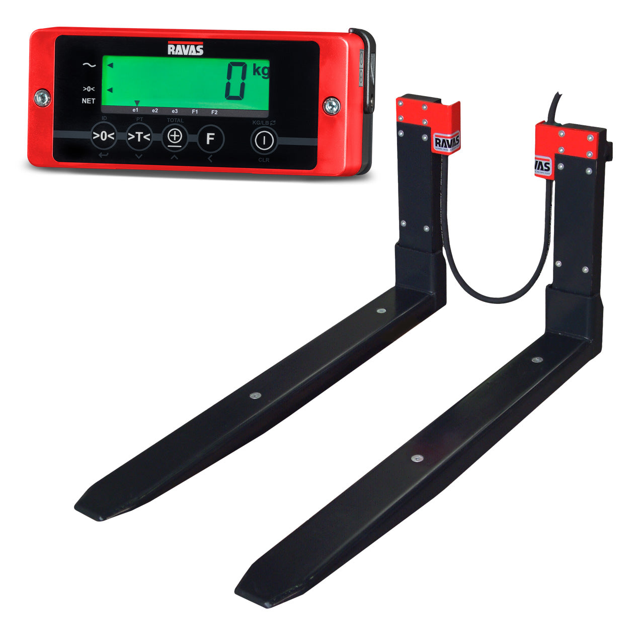 RAVAS RWV-C - Kabelanslutna gaffelvågar med indikator.