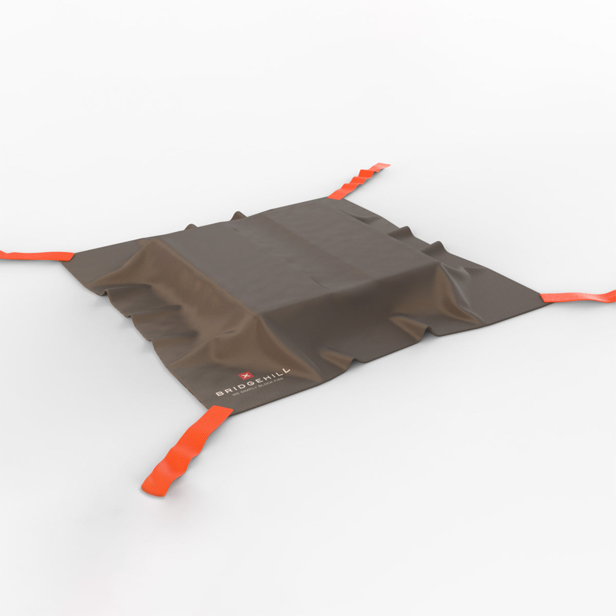 Litiumbatteri täckt med Bridgehill Lithium Fire Blanket
