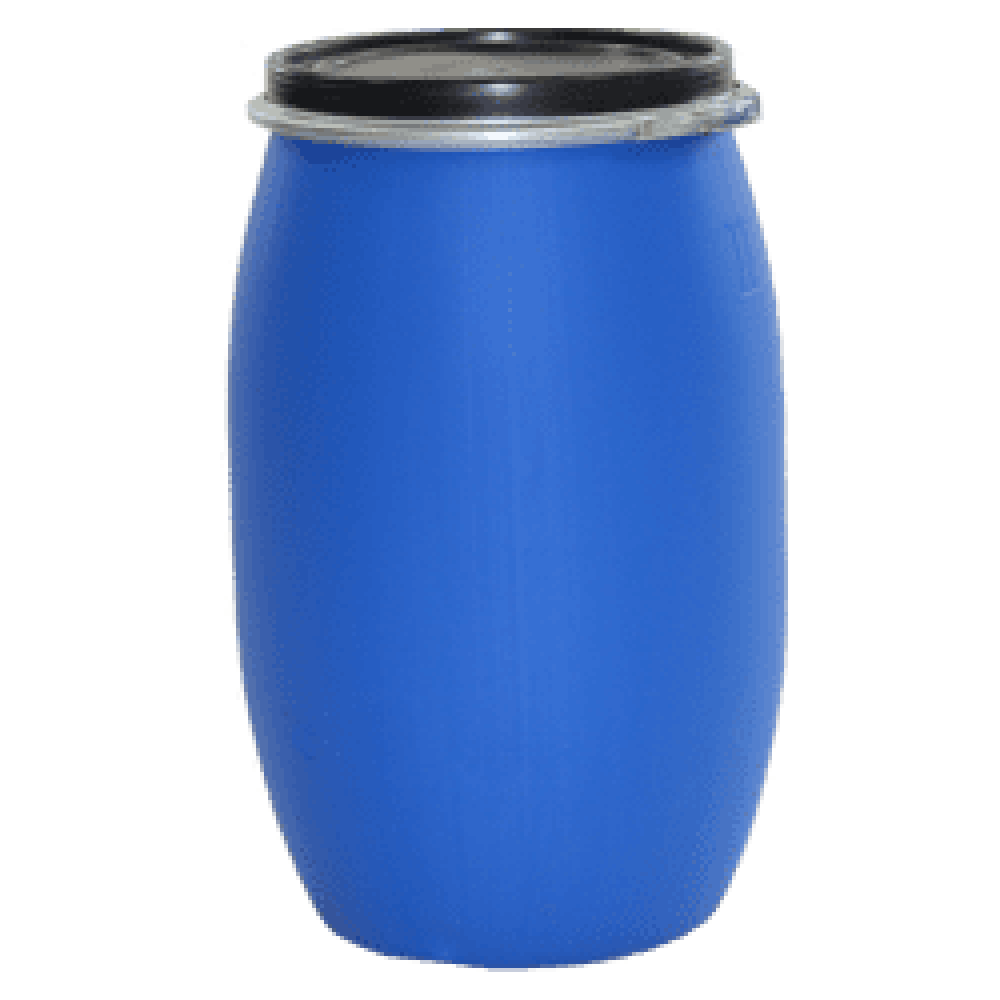Plastfat med lock - 150 liter