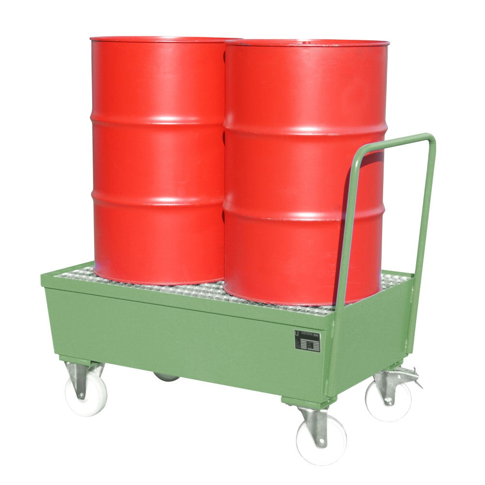 Mobila uppsamlingskärl med hjul 1-2 st 200l fat – Bauer AW-F-serien