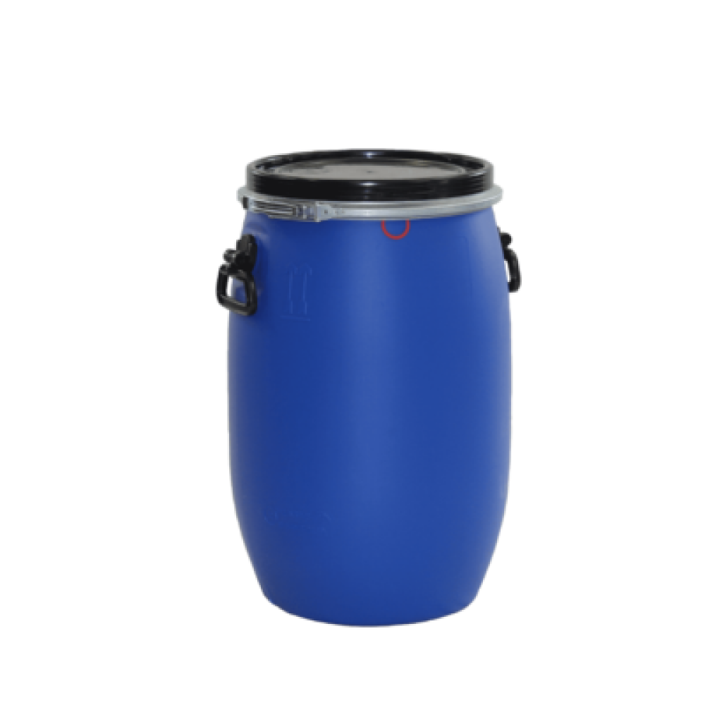 Plastfat med lock - 60 liter