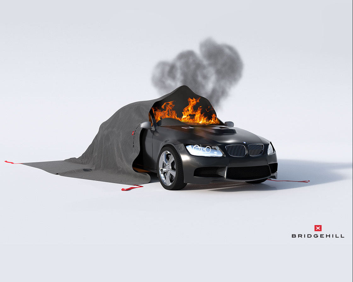 Brandfilt Car Pro X för fordonsbrand och elbil