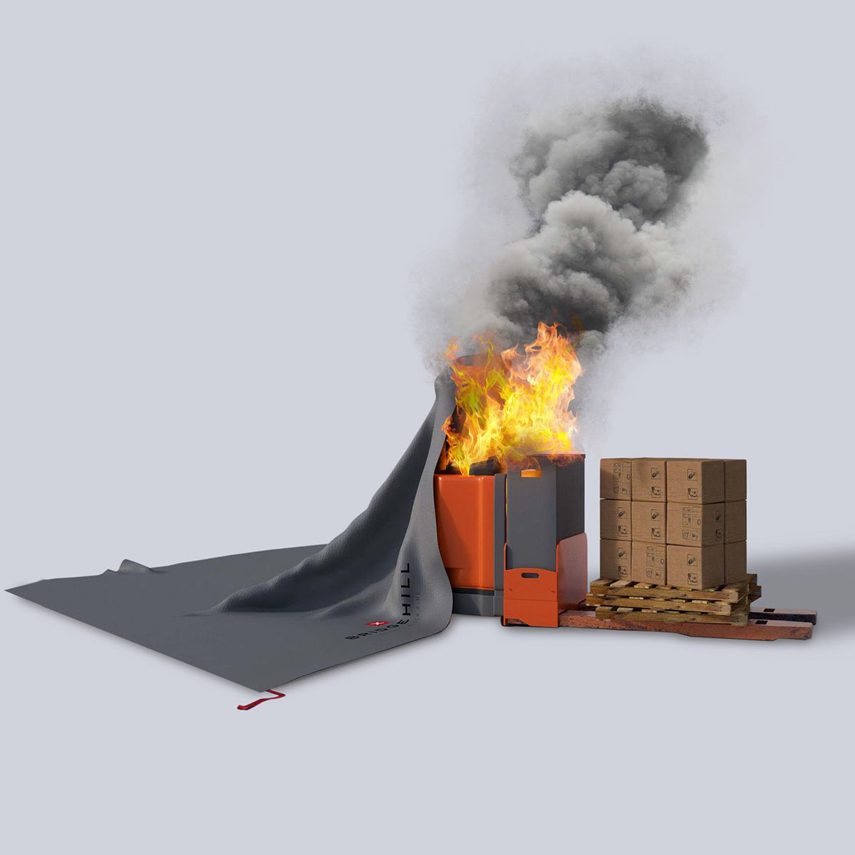 Brandfilt för truckar