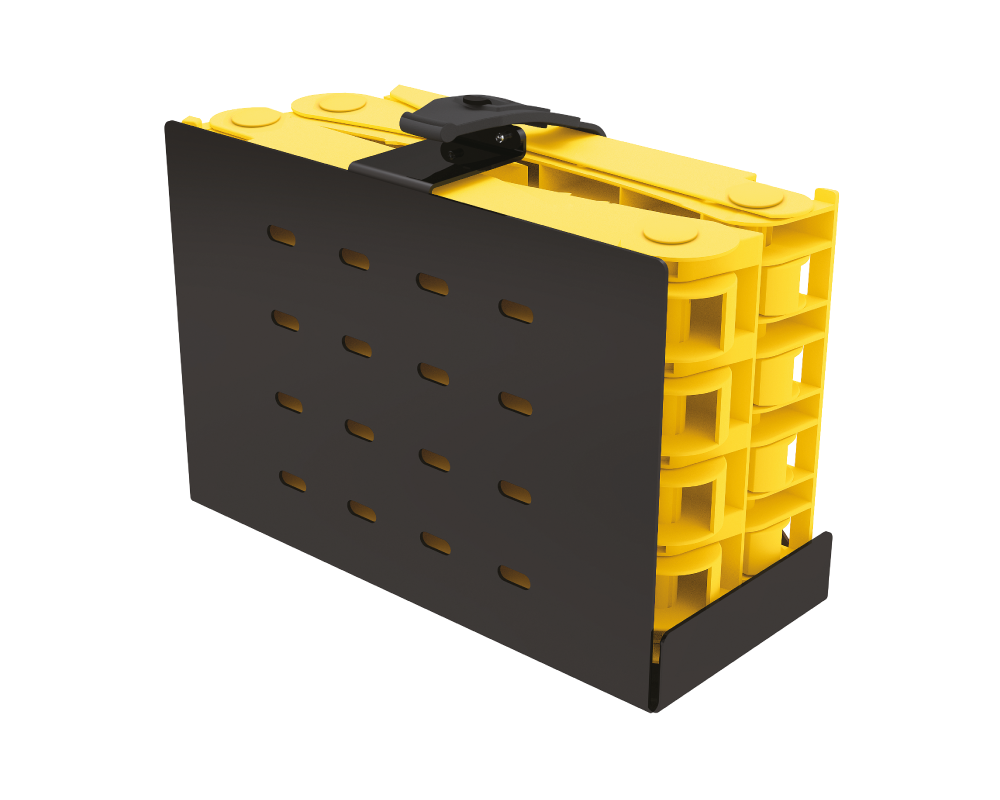 BOX – svart hållare för hjulstopp – bild 3